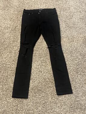 Amiri MX1 or Stack skinny-fit jeans in black Size 33 Men’s